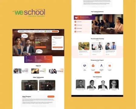 We school website sample
