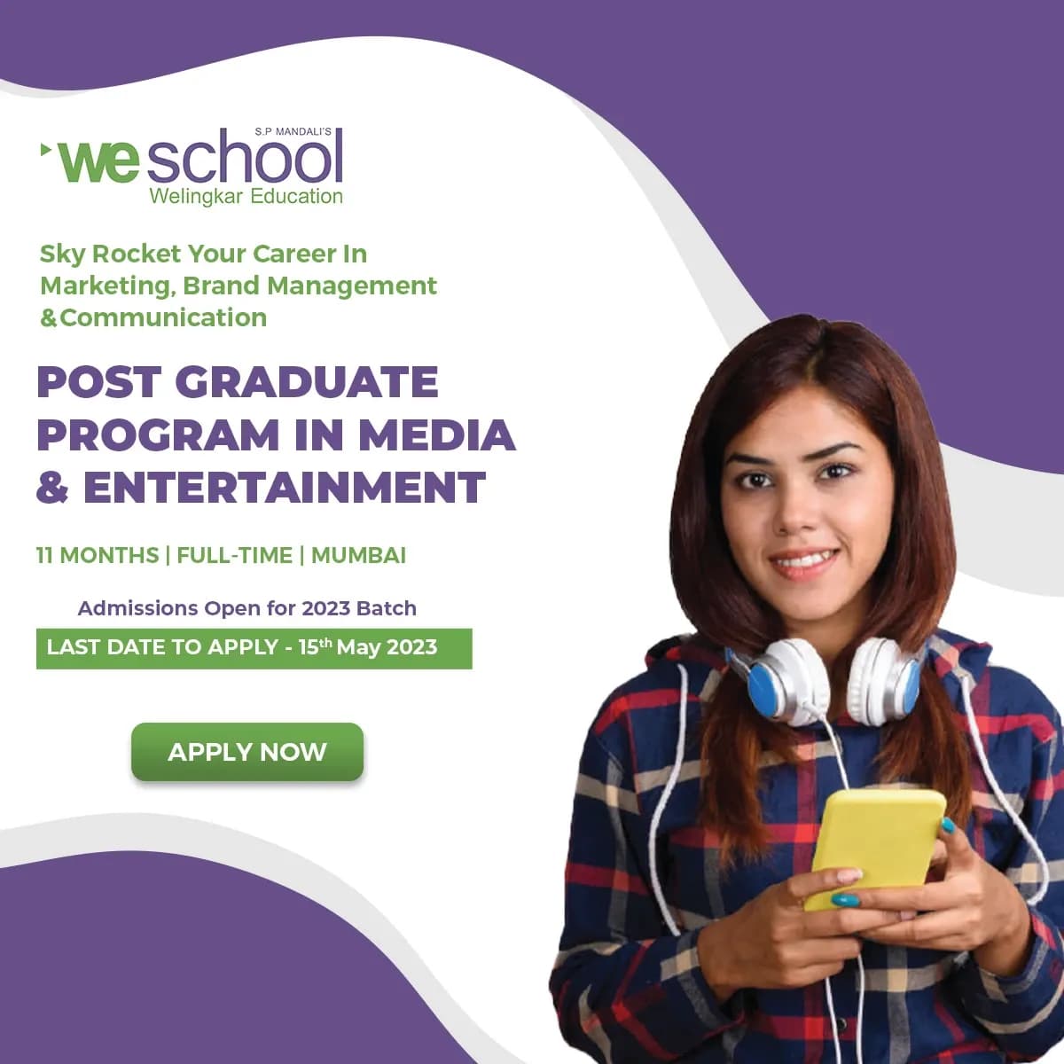 We school PG in Media and Entertainment