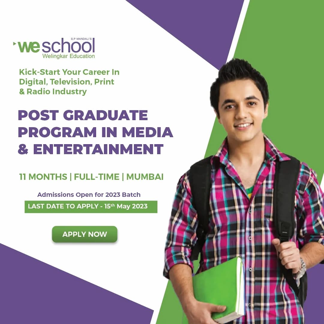 We school PG in Media and Entertainment